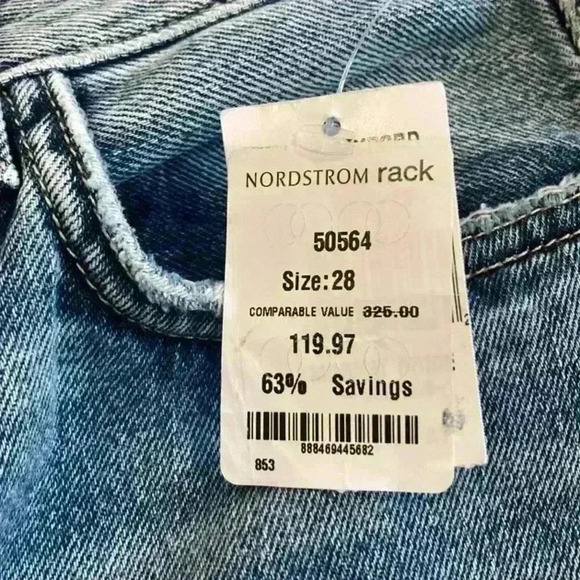 New with tags l’agence Adele high rise crop stove pipe jeans in size 28 - Picture 8 of 8